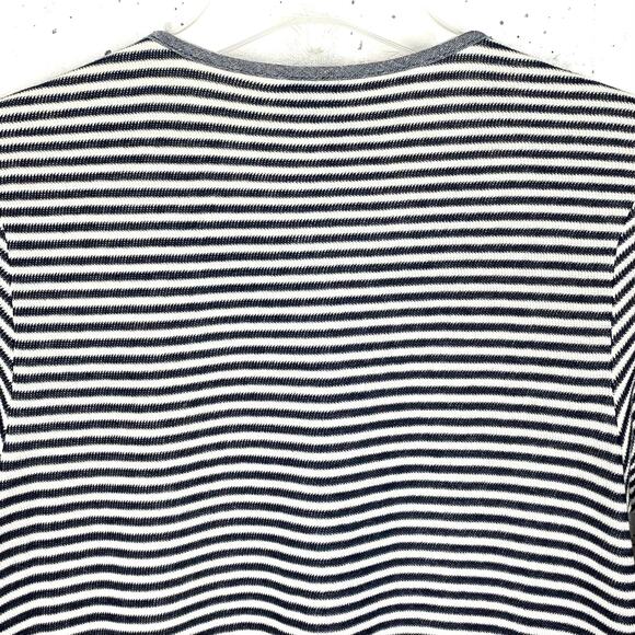 Anthropologie 9-H15 STCL Postmark Striped Henley Dress Split Tunic Stripe Medium - Picture 7 of 16